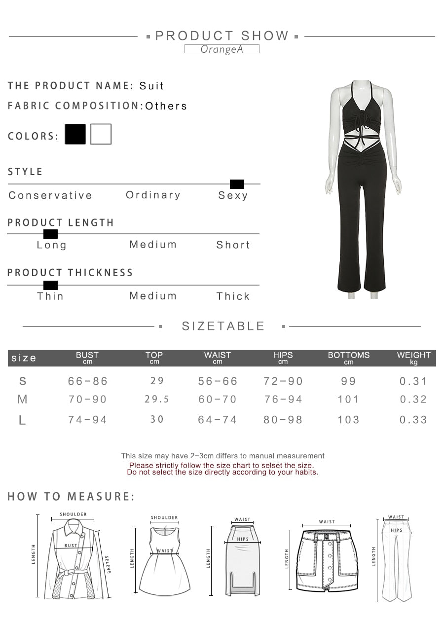 2 Piece Halter bandage v-neck sleeveless ruched tops sweatpants matching clubwear stretchy skinny bodycon Set The Clothing Company Sydney