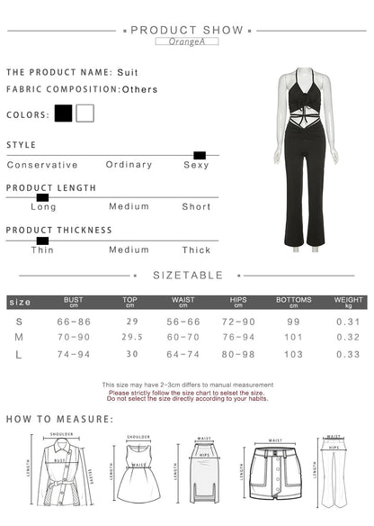2 Piece Halter bandage v-neck sleeveless ruched tops sweatpants matching clubwear stretchy skinny bodycon Set The Clothing Company Sydney