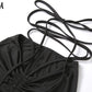 2 Piece Halter bandage v-neck sleeveless ruched tops sweatpants matching clubwear stretchy skinny bodycon Set The Clothing Company Sydney