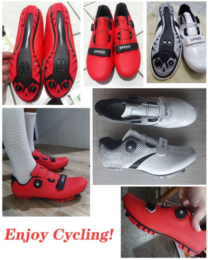 Carbon Fiber Breathable Triathlon Mountain Bike Sneakers Sport Road Racing Bicycle Spin Buckle Cycling Shoes The Clothing Company Sydney