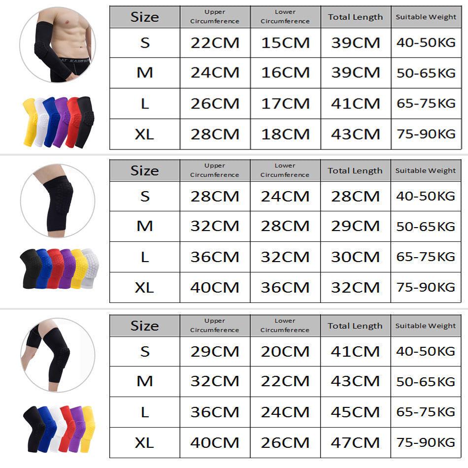 1PC Basketball Knee Pads Protector Compression Sleeve Honeycomb Foam Brace Kneepad Fitness Gear Volleyball Support The Clothing Company Sydney