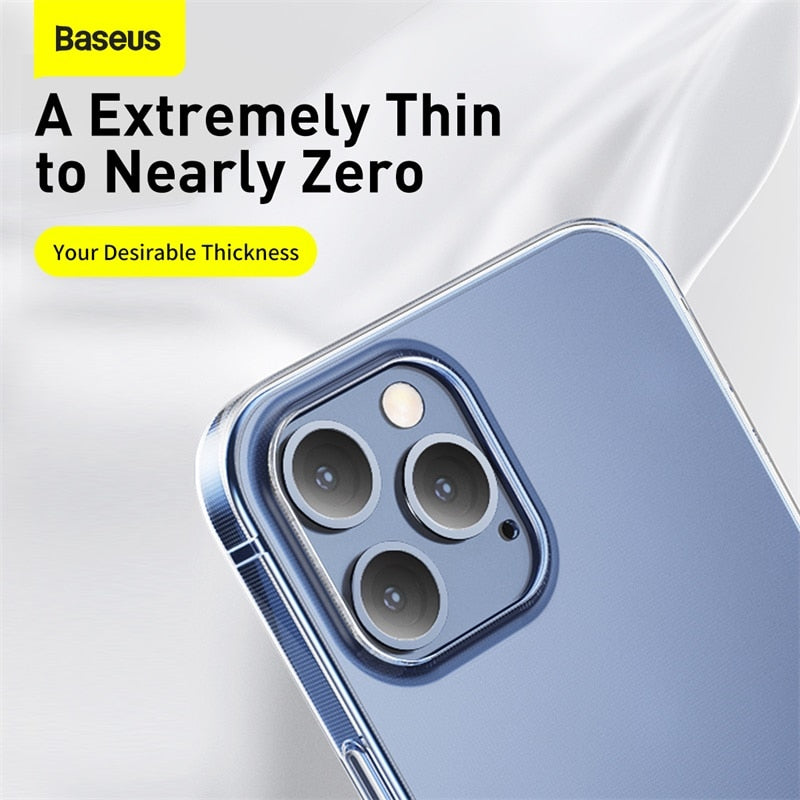 Baseus Phone Case For iPhone 12 mini Cover Clear Soft TPU Transparent Case For iPhone 11 Pro Xs Max X XR Case The Clothing Company Sydney