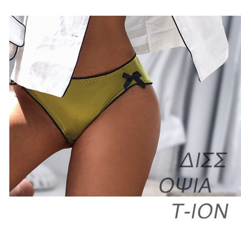 Sexy Cotton Yoga Briefs Solid Bow Panties Underwear Seamless Comfort Intimates Lingerie Ladies Low Waist Sports Underpants The Clothing Company Sydney