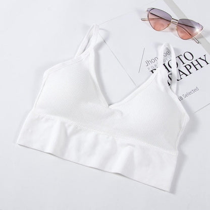 Backless Bralette Active Adjustable Strap Seamless Padded Bra Lingerie Cotton Wireless Comfortable Crop Top Brassiere The Clothing Company Sydney