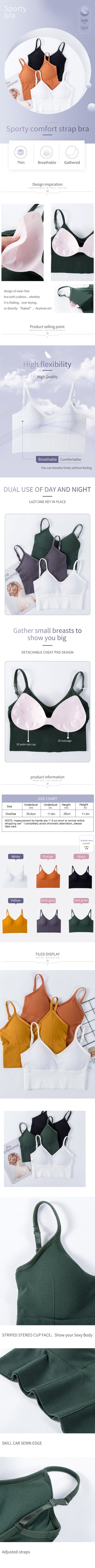 Backless Bralette Active Adjustable Strap Seamless Padded Bra Lingerie Cotton Wireless Comfortable Crop Top Brassiere The Clothing Company Sydney