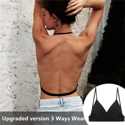 3 Style Wireless Underwear U-Shape Big Backless Gather Push Up Lingerie Seamless Bralette Bra The Clothing Company Sydney