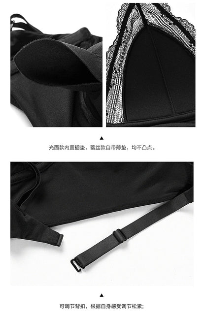 3 Style Wireless Underwear U-Shape Big Backless Gather Push Up Lingerie Seamless Bralette Bra The Clothing Company Sydney
