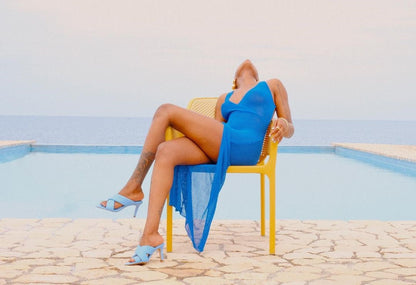 Crochet Beach Maxi See Through Plunge Backless Bandage Sleeveless Lacing Split Long Dresses The Clothing Company Sydney