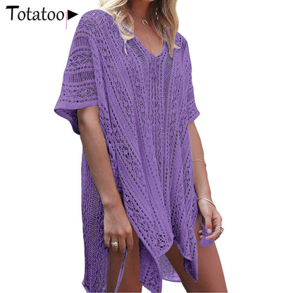 Backless Knitted Summer Long Sleeve Open Back See Through Beach Cover Mini Dress Clubwear The Clothing Company Sydney