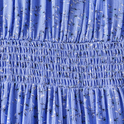 Bohemian Floral Print Mini V Neck Summer Beach Ruffle Short Sleeve A-line Buttons Casual Dress The Clothing Company Sydney