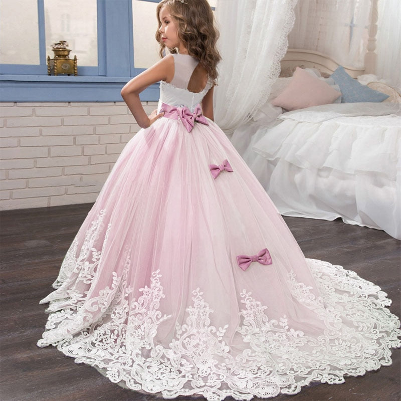Summer Girls Long Bridesmaid Kids Dresses For Girls Children Princess Flower Girl Party Wedding Dress The Clothing Company Sydney