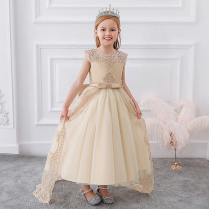 Summer Girls Long Bridesmaid Kids Dresses For Girls Children Princess Flower Girl Party Wedding Dress The Clothing Company Sydney