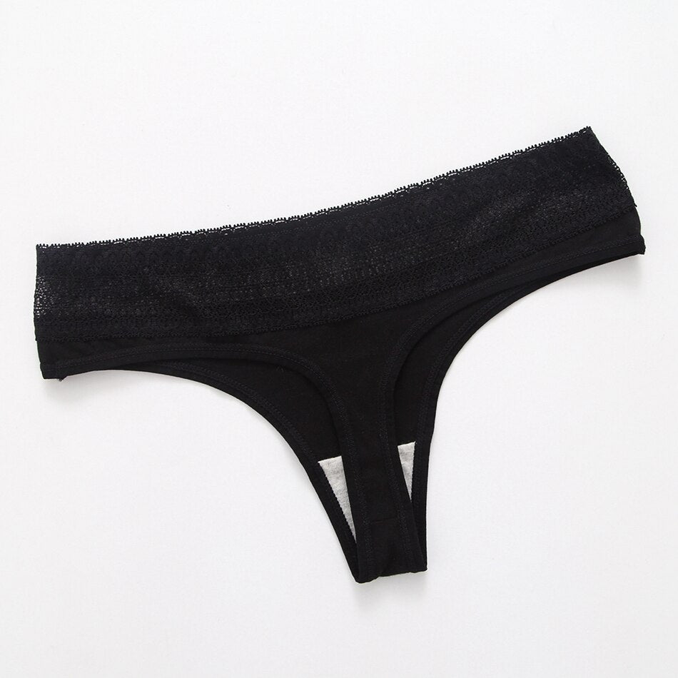 3 Pack Lace Thong G-String Cotton Underwear Lingerie Seamless Panty Intimates Briefs Panties The Clothing Company Sydney