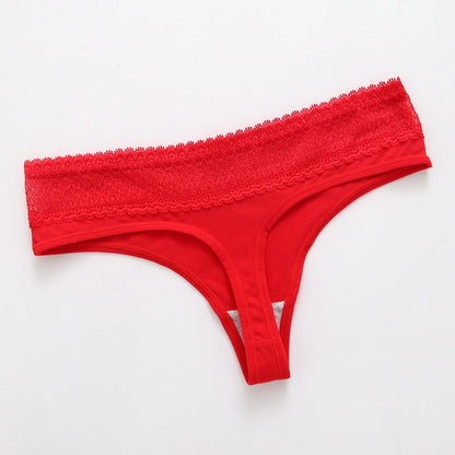 3 Pack Lace Thong G-String Cotton Underwear Lingerie Seamless Panty Intimates Briefs Panties The Clothing Company Sydney