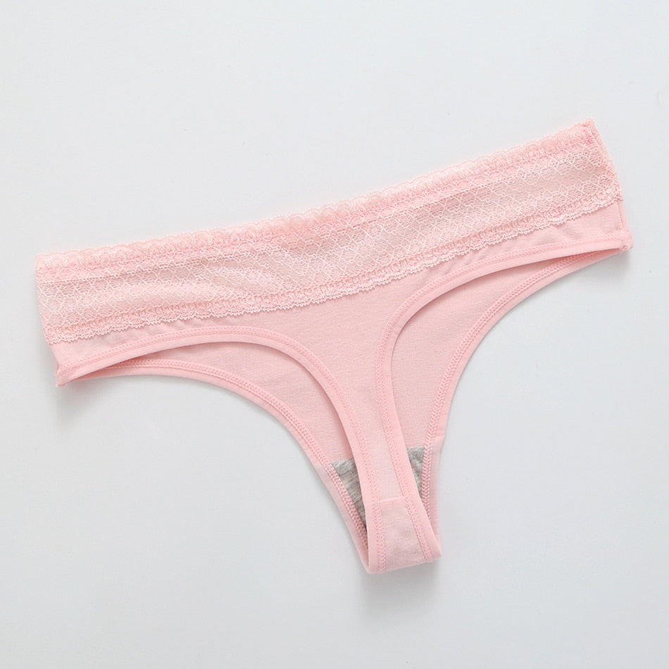 3 Pack Lace Thong G-String Cotton Underwear Lingerie Seamless Panty Intimates Briefs Panties The Clothing Company Sydney