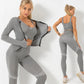 3 Piece Seamless  Women Yoga Sets Ladies Sport Gym suits Wear Running Clothes women Fitness Sport Yoga Suit Keep warm yoga clothing The Clothing Company Sydney