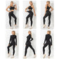 3 Piece Seamless  Women Yoga Sets Ladies Sport Gym suits Wear Running Clothes women Fitness Sport Yoga Suit Keep warm yoga clothing The Clothing Company Sydney