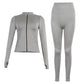 3 Piece Seamless  Women Yoga Sets Ladies Sport Gym suits Wear Running Clothes women Fitness Sport Yoga Suit Keep warm yoga clothing The Clothing Company Sydney
