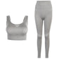 3 Piece Seamless  Women Yoga Sets Ladies Sport Gym suits Wear Running Clothes women Fitness Sport Yoga Suit Keep warm yoga clothing The Clothing Company Sydney