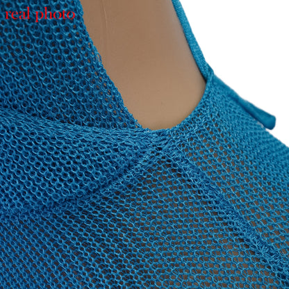 Crochet Beach Maxi See Through Plunge Backless Bandage Sleeveless Lacing Split Long Dresses The Clothing Company Sydney