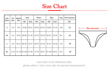2 Piece Bandeau Top Swimsuit Swimwear Push Up Swimming Bathing Suit Beachwear Micro Bikini Set The Clothing Company Sydney