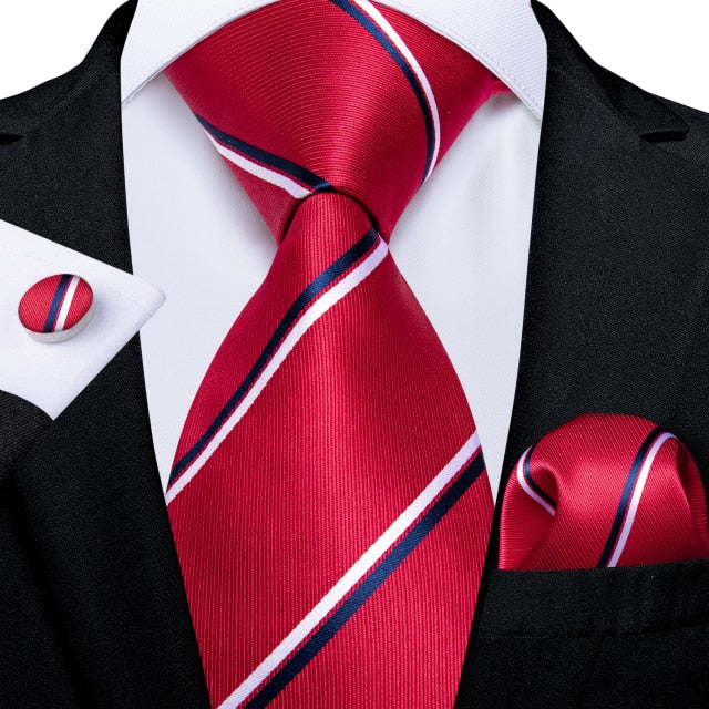 3 Piece Designer Mens Wedding Tie Gold Black Striped Silk Neck Ties Hanky Cufflinks Set The Clothing Company Sydney