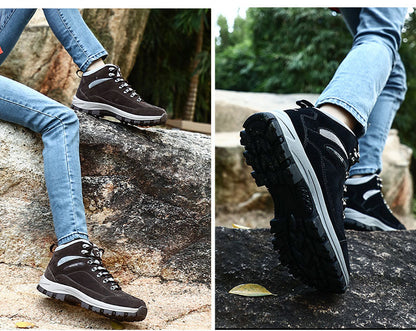 Winter Warm Hiking Ankle Boots Men Women Mountain Climbing Shoes With Fur Winter Shoes Outdoor Couple Sneaker Unisex Boots The Clothing Company Sydney