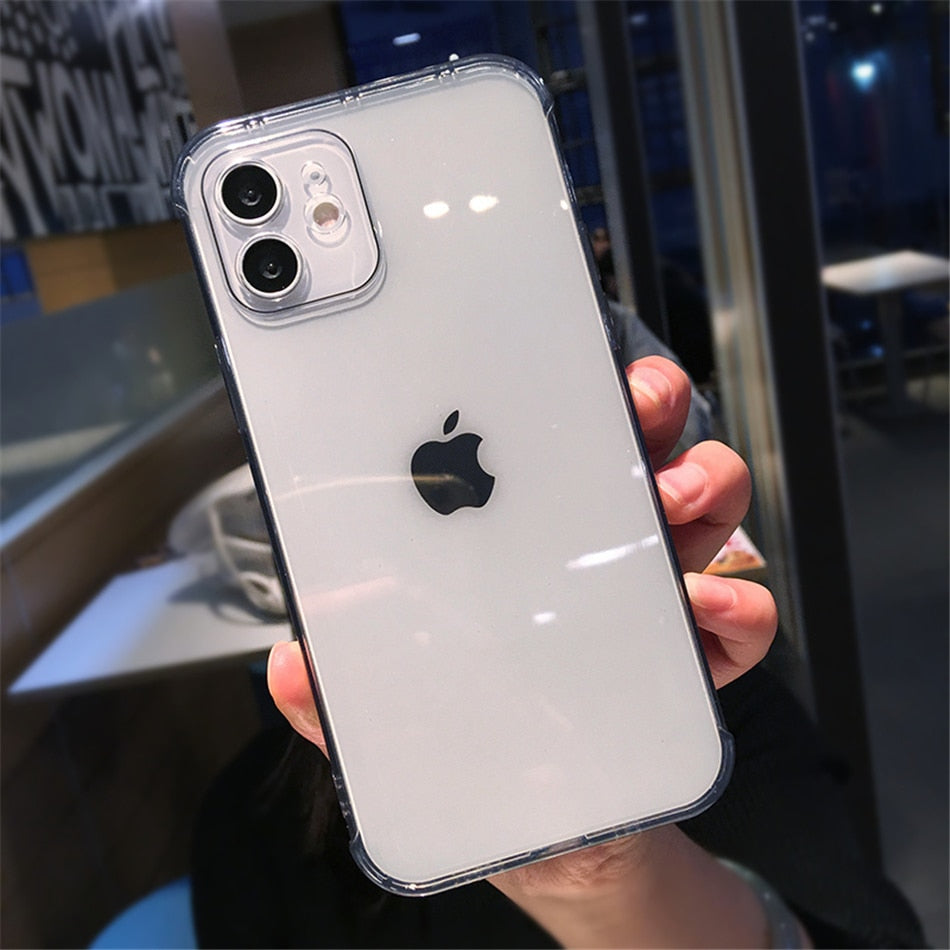 Candy Color Transparent Silicone Case For iPhone 12 11 13 Pro Max Plus X XR XS Camera Protection Shell The Clothing Company Sydney