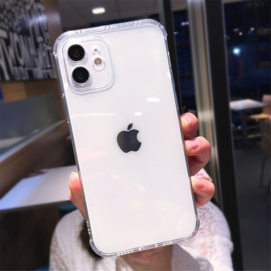 Candy Color Transparent Silicone Case For iPhone 12 11 13 Pro Max Plus X XR XS Camera Protection Shell The Clothing Company Sydney