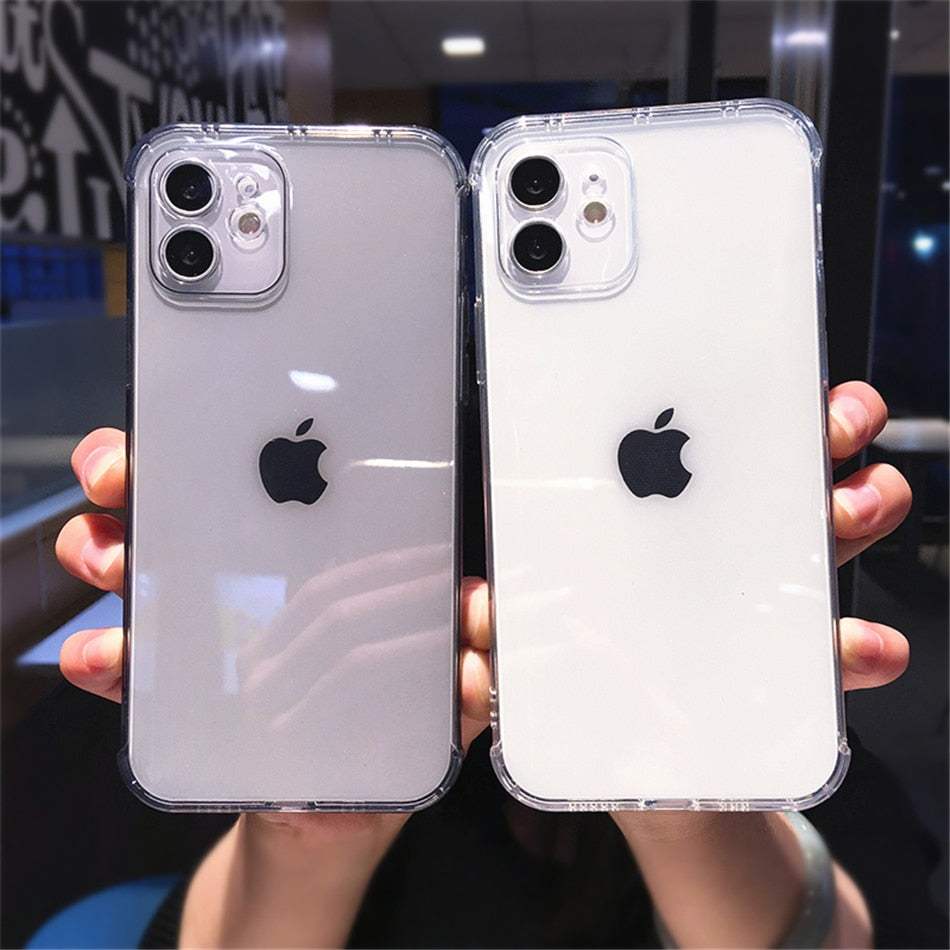 Candy Color Transparent Silicone Case For iPhone 12 11 13 Pro Max Plus X XR XS Camera Protection Shell The Clothing Company Sydney