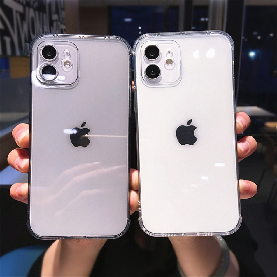 Candy Color Transparent Silicone Case For iPhone 12 11 13 Pro Max Plus X XR XS Camera Protection Shell The Clothing Company Sydney