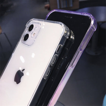 Candy Color Transparent Silicone Case For iPhone 12 11 13 Pro Max Plus X XR XS Camera Protection Shell The Clothing Company Sydney