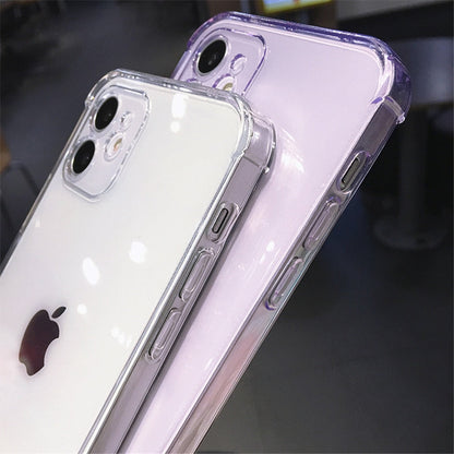 Candy Color Transparent Silicone Case For iPhone 12 11 13 Pro Max Plus X XR XS Camera Protection Shell The Clothing Company Sydney