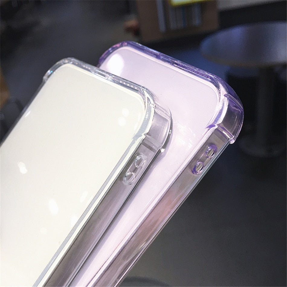 Candy Color Transparent Silicone Case For iPhone 12 11 13 Pro Max Plus X XR XS Camera Protection Shell The Clothing Company Sydney