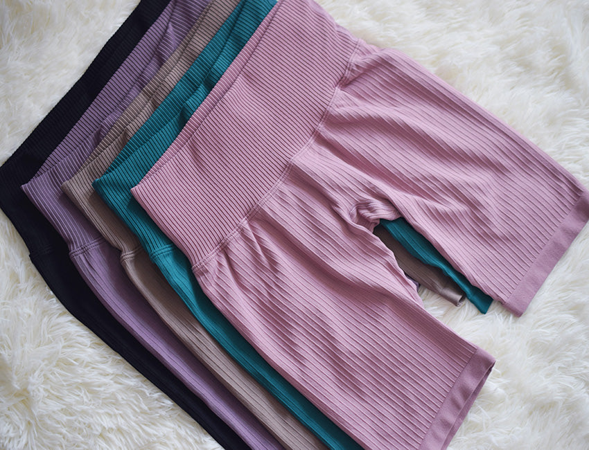 2 Piece Yoga Seamless Shorts High Waist Sports Pants Outdoor Biker Leggings Sports Gym Set The Clothing Company Sydney