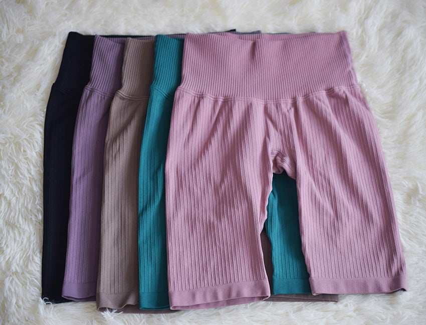 2 Piece Yoga Seamless Shorts High Waist Sports Pants Outdoor Biker Leggings Sports Gym Set The Clothing Company Sydney