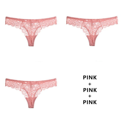 3 Pack Panties G String Thong Low-Waist Underwear Soft Breathable T-Back Transparent Knickers The Clothing Company Sydney