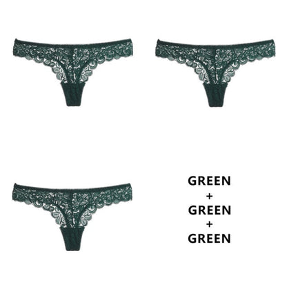 3 Pack Panties G String Thong Low-Waist Underwear Soft Breathable T-Back Transparent Knickers The Clothing Company Sydney