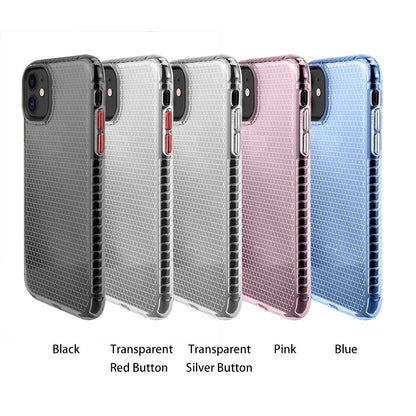 Clear TPU Case for iPhone 12 mini 11 Pro Max XS XR X 6 7 8 Plus Honeycomb Crystal Slim Phone Shell Bumper Protection Back Cover The Clothing Company Sydney