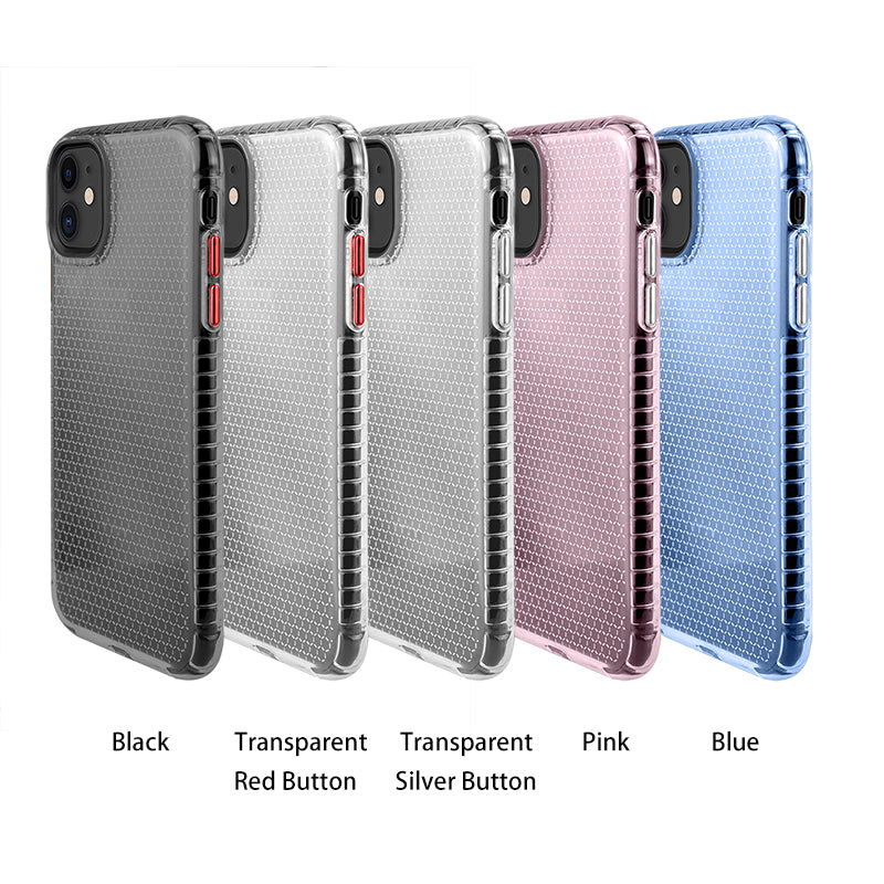 Clear TPU Case for iPhone 12 mini 11 Pro Max XS XR X 6 7 8 Plus Honeycomb Crystal Slim Phone Shell Bumper Protection Back Cover The Clothing Company Sydney