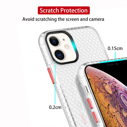 Clear TPU Case for iPhone 12 mini 11 Pro Max XS XR X 6 7 8 Plus Honeycomb Crystal Slim Phone Shell Bumper Protection Back Cover The Clothing Company Sydney
