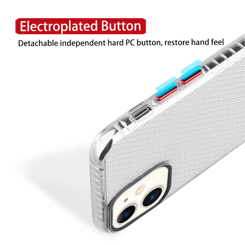 Clear TPU Case for iPhone 12 mini 11 Pro Max XS XR X 6 7 8 Plus Honeycomb Crystal Slim Phone Shell Bumper Protection Back Cover The Clothing Company Sydney