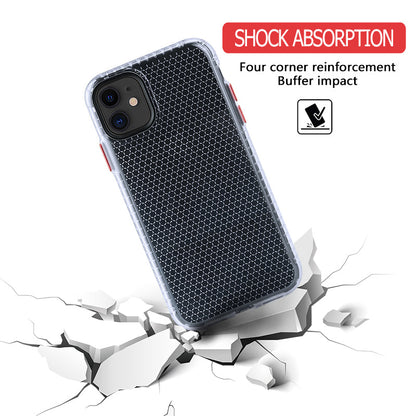 Clear TPU Case for iPhone 12 mini 11 Pro Max XS XR X 6 7 8 Plus Honeycomb Crystal Slim Phone Shell Bumper Protection Back Cover The Clothing Company Sydney