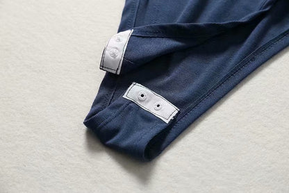 Cotton casual short sleeve summer letter embroidery contrast color rompers jumpsuit bodysuit The Clothing Company Sydney