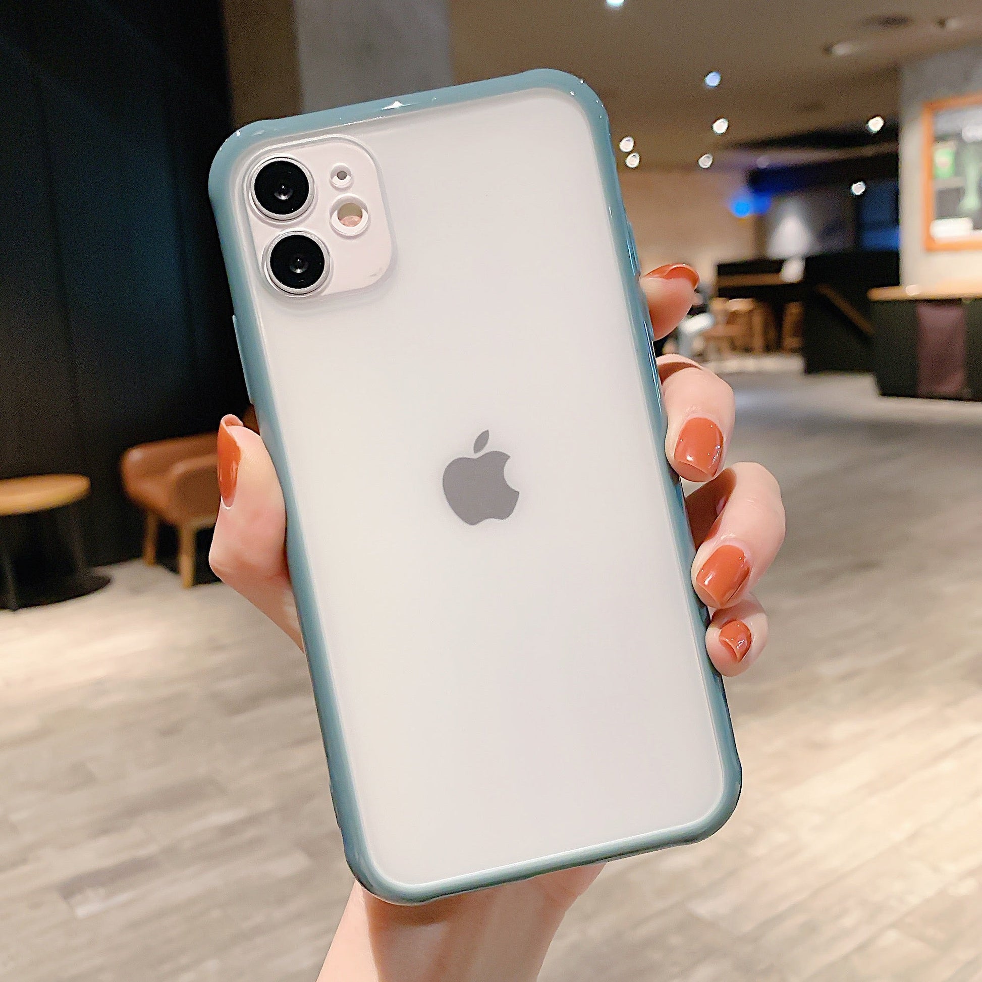 Shockproof Armor Transparent Phone Case For iPhone 12 11 Pro X Xs MAX XR 6 6s 7 8 Plus Camera Protection Candy Color Cover Case The Clothing Company Sydney