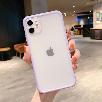 Shockproof Armor Transparent Phone Case For iPhone 12 11 Pro X Xs MAX XR 6 6s 7 8 Plus Camera Protection Candy Color Cover Case The Clothing Company Sydney