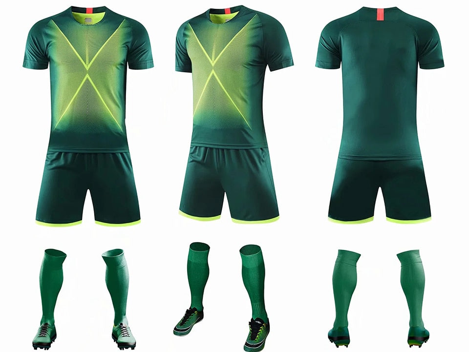 Adults Summer Short Sleeve Kids Soccer Training Suits Football Kits Soccer Custom Shorts Jersey Set The Clothing Company Sydney