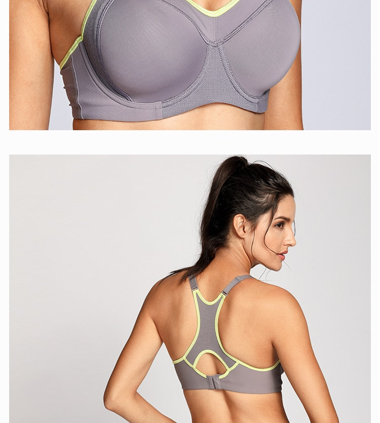 Women's Full Support High Impact Racerback Lightly Lined Underwire Sports Bra The Clothing Company Sydney