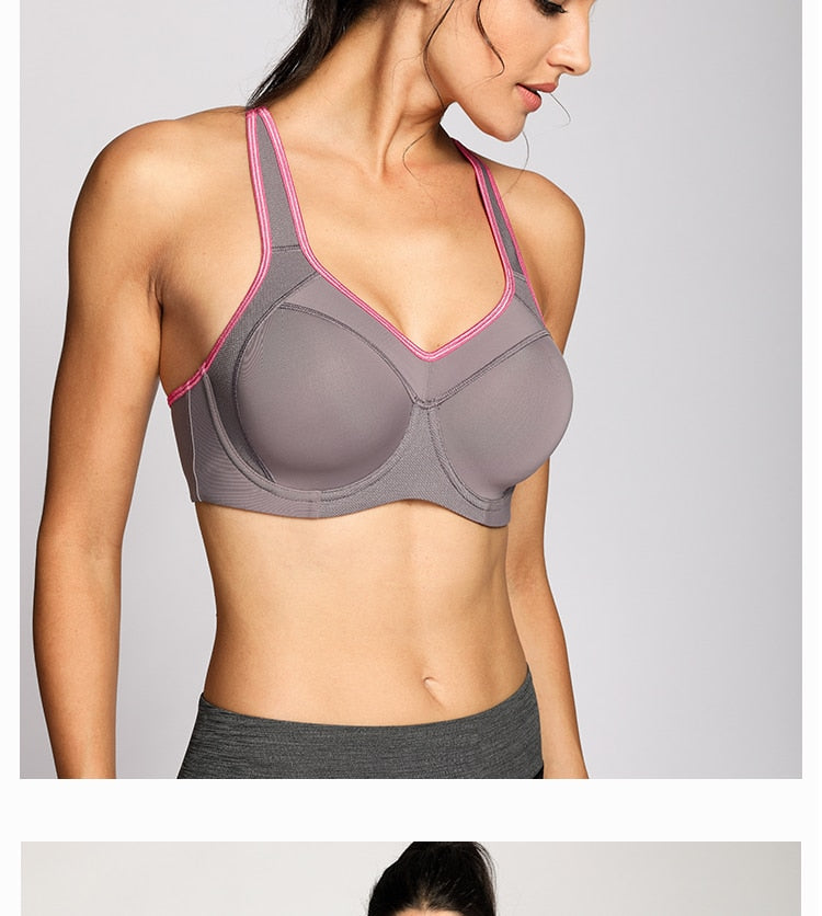 Women's Full Support High Impact Racerback Lightly Lined Underwire Sports Bra The Clothing Company Sydney