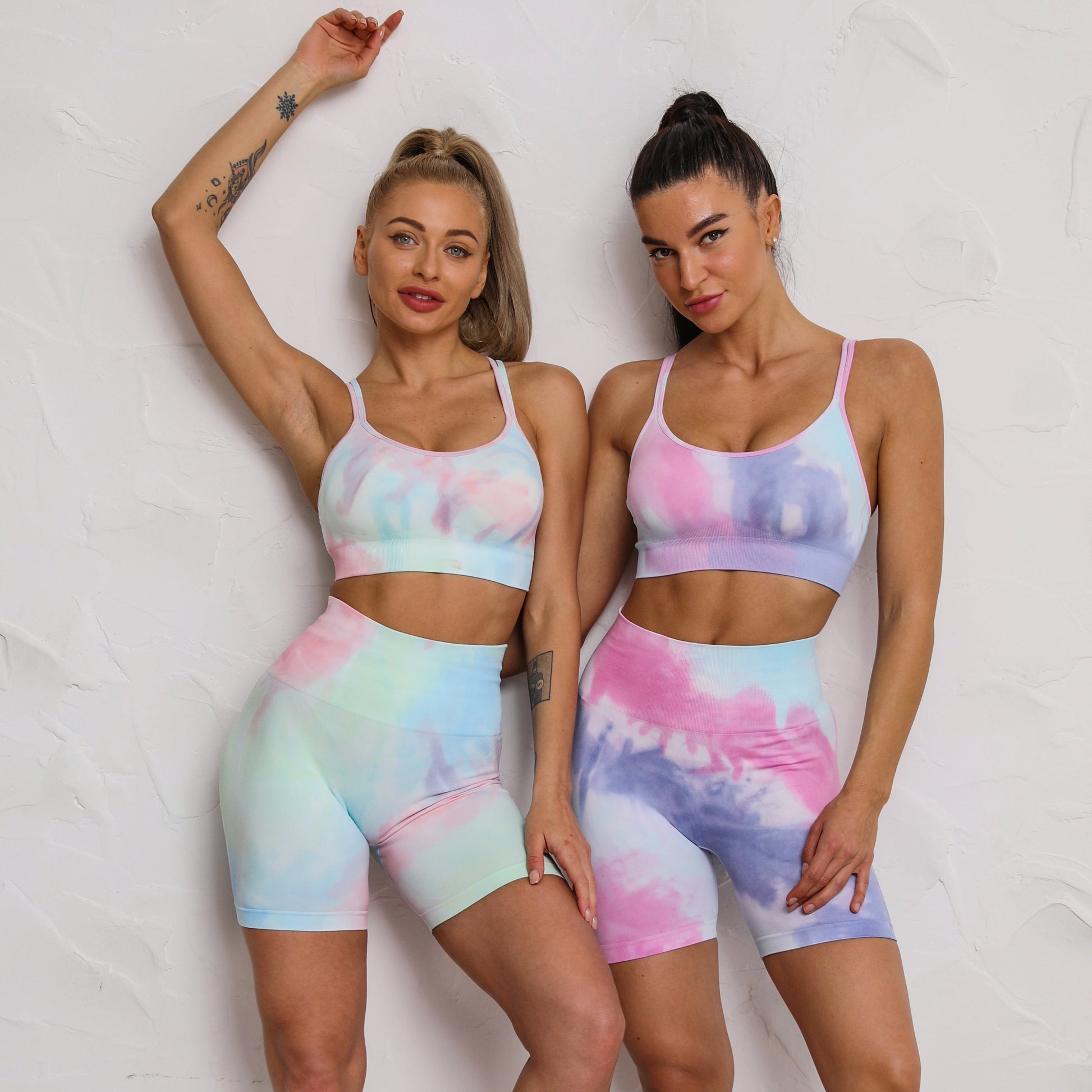 2 Piece Dye Seamless yoga set  Women gym fitness clothing sportswear sports bra high waist gym leggings sports suits yoga suits The Clothing Company Sydney